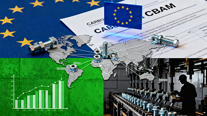 La tariffa UE sul carbonio entrerà in vigore nel 2026, con un impatto sul commercio cinese di elementi di fissaggio